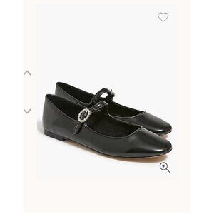 J. Crew Black Ballet Flats with Embellished Strap, 7